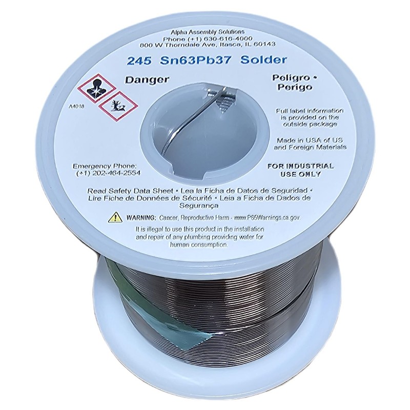 Kester 24-6337-8800 50 Activated Rosin Cored Wire Solder Roll, 245