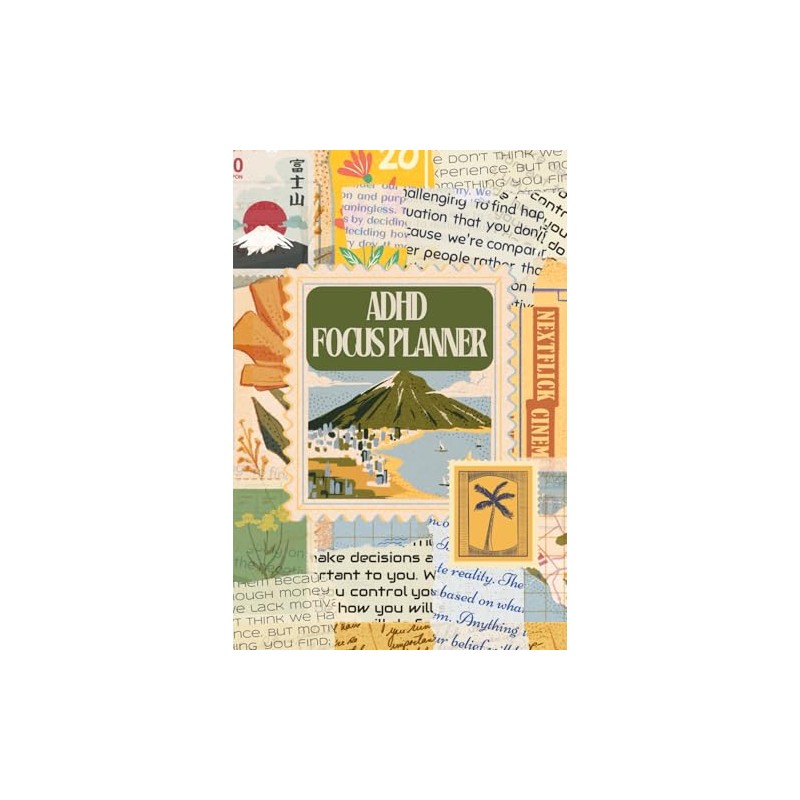 ADHD Focus Planner: Daily, Weekly & Monthly Undated Organizer to