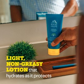 Oars + Alps Sunscreen Body Lotion for Everday Use, SPF 50 Body & Face Sunscreen Lotion, Infused with Aloe Leaf & Vitamin E, No White Residue, Water & Sweat Resistant, All Skin Types, Lightweight, 6oz