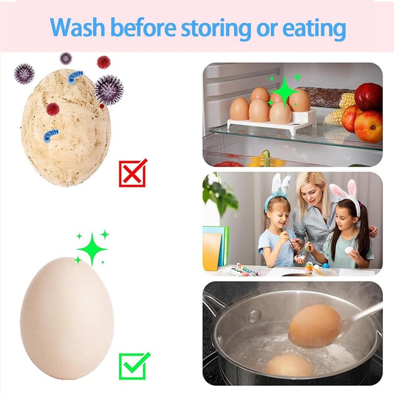 AIXXCUVQ 2pcs Gel Organic Egg Flexible Brush for Dirt Must-Have