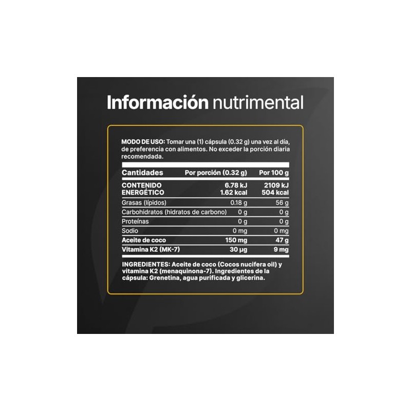 B Life Vitamina K2 MK7 con 300 cápsulas