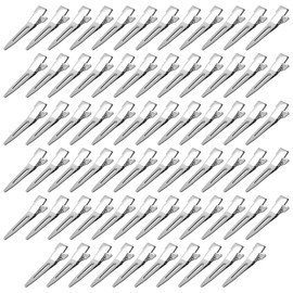 70pcs ZONADAH Curl Clips Metal Duck Billed Hair Clips 1.77 Inches Curl Setting Section Hair Clips with Storge Box Alligator Clips Hair Pins for Hair Salon Barber DIY