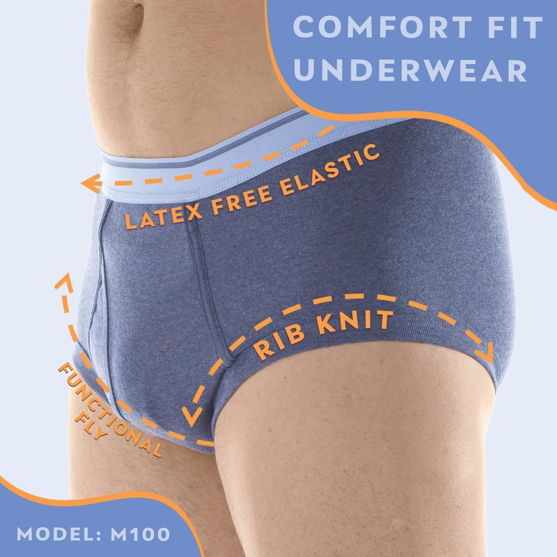 Wearever Incontinence Underwear for Men - Reusable & Washable Men's