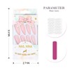 Vatocu Stiletto 24 Pieces Matte Pure Pink False Nails Long