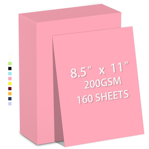 160 Sheets Cardstock Paper 8.5 x 11 Heavyweight Weight 200gsm