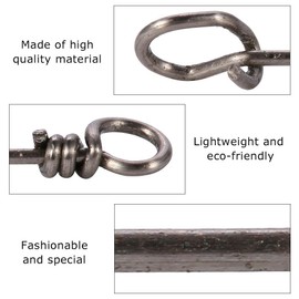 Strength Stainless Steel Quick Connection, 50Pcs Strong Premium Fishing Equipment Clip Connector Tackle Accessory for Quick Connect Lures #1