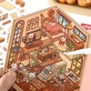 4Pcs 3D Fun Mini House Stickers with Tweezers Make Your