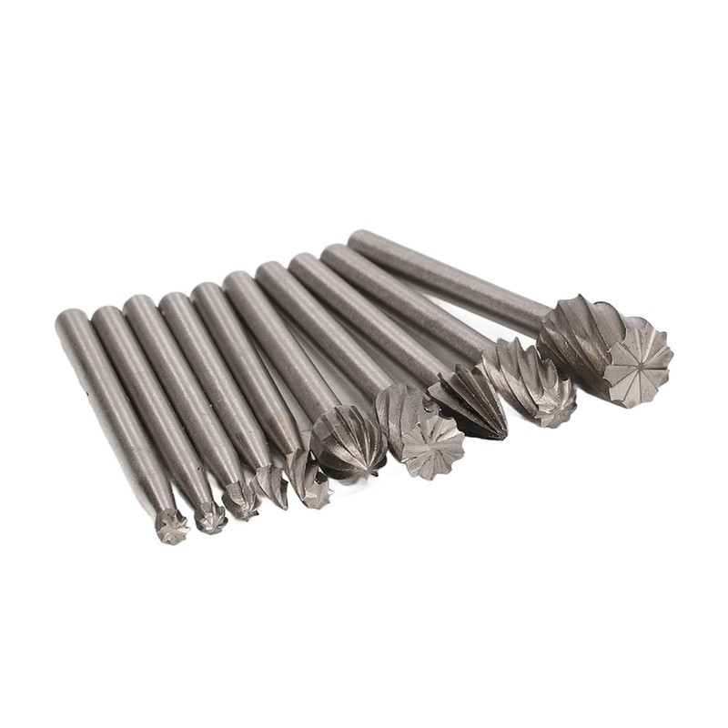 10 Pcs Rotary File Fast Chip Cutting Grinder Bit High