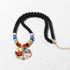 Wizock Reiki 7 Chakra Obsidian Beaded Necklace Protection Tree of