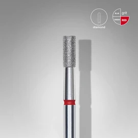 STALEKS PRO Set of 3 6 x 2.5mm Cylinder Shape Nail Drill Bits (Fine Grit)
