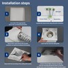 Bathroom Exhaust Fan with 6000K Light & Humidity Sensor (120-90CFM)