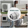 Wocloer 3/4 inch Liquid-Tight Connector,PVC Flexible Conduit Double-Ended Connector,Straight 180