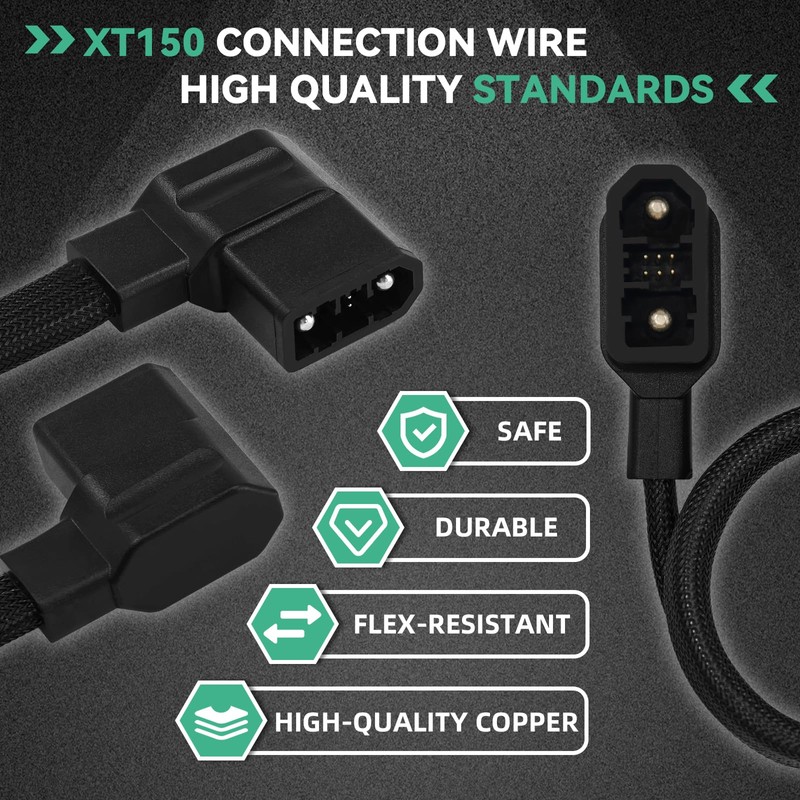 XT150 Extra Battery Cable Compatible with EcoFlow Delta Max, Delta