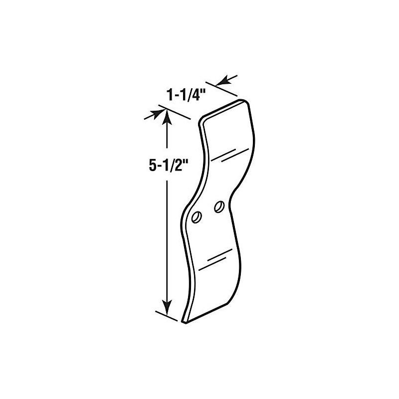 Slide-Co 171826 Chrome Metal Spring Window Lock (2 Pack)
