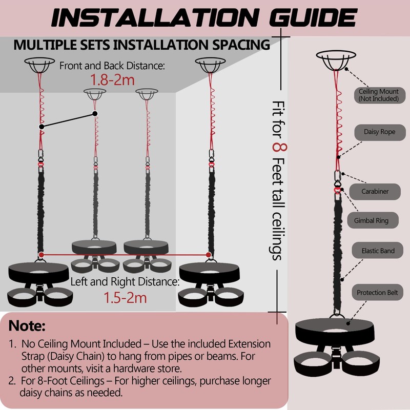 Heavy Duty Bungee Fitness Set – Professional 4D Bungee Resistance