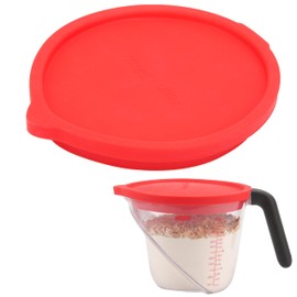 PUREKRA Silicone Replacement Lid Only Fit For OXO Good Grips 4-Cup (32 Oz) Angled Plastic Measuring Cup, Reusable And Durable Silicone Cover, BPA-Free, Dishwasher Safe - Only Lid, Cup Not Included