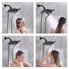 BRIGHT SHOWERS Four Spray Settings Shower Head Set Oil Rubbed