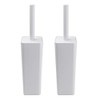 Topsky 2 Juegos de Escobilla para Inodoro con Soporte, Blanco