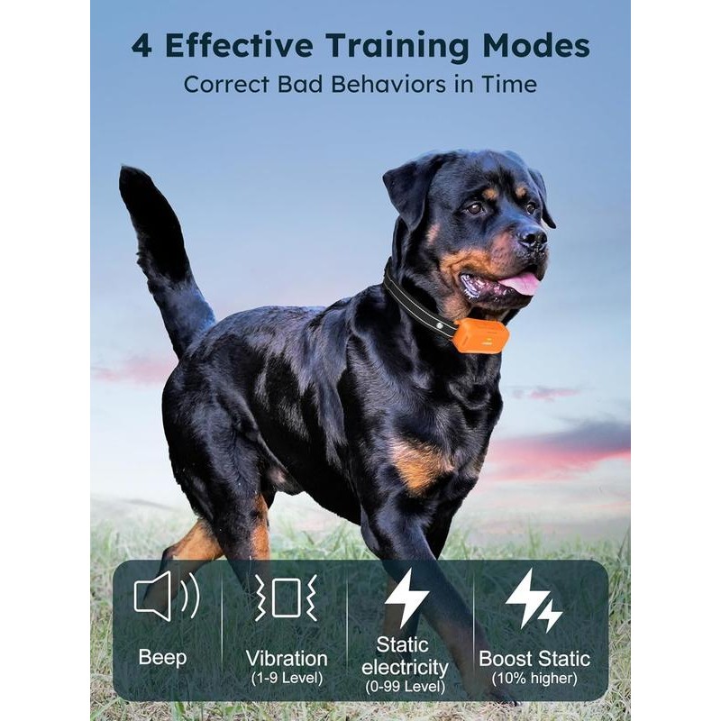 Jugbow Dog Collar - 4200FT Dog Collar with Remote, IPX7