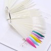 2 Sets 100 Tips Fan Shape Plastic Nail Art Tips
