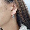 Pearl Chunky Waterdrop Earrings for Women Chunky Hoop Earrings Long