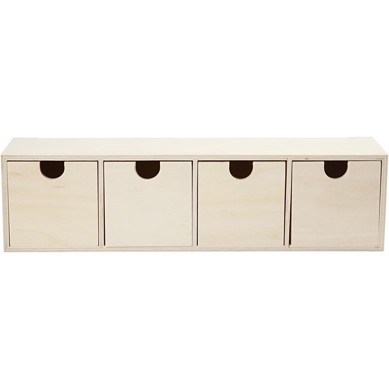 55766 Create Craft - 4 Drawer Box plywood 1pc