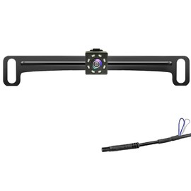 Goodsby Backup Camera HD Rear Front View License Plate Night Vision Waterproof Compatible with Clarion Dual Boss Jensen Stinger Podofo Soundstream Eonon Cartreque Sanptent Car Radio