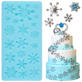 Christmas Snowflake Fondant Molds 3D Snowflake Silicone Mold