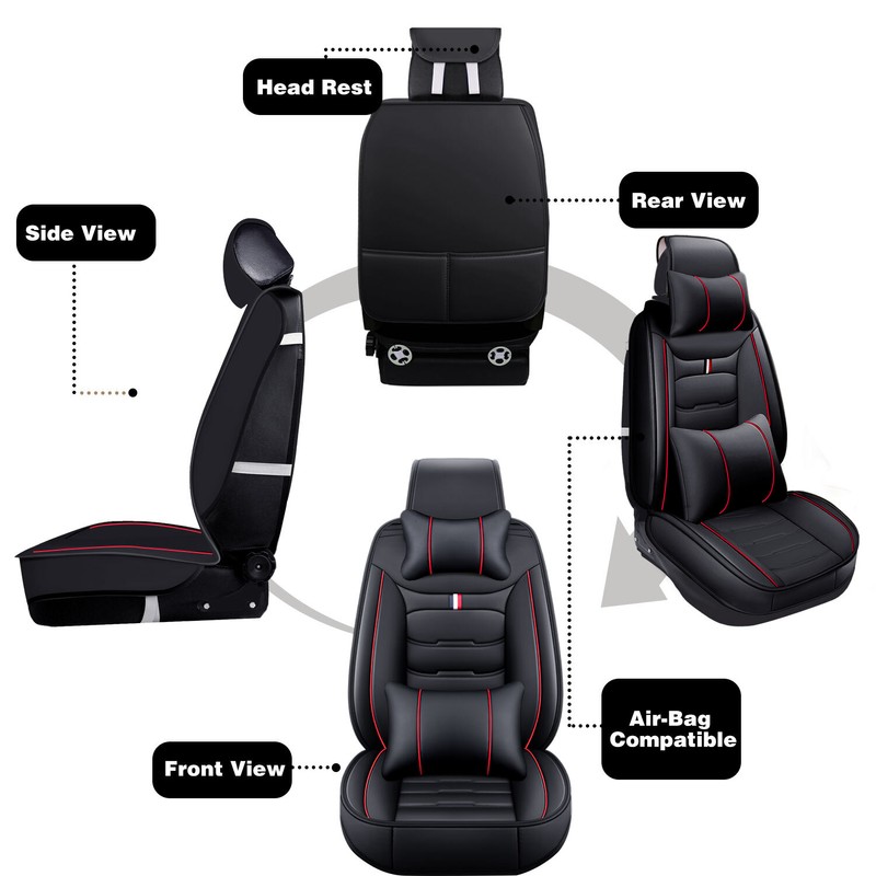For Honda Civic Car Seat Covers 5-Seat Full Set Front