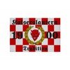 U24 Kaiserslautern Tradition Chequered Flag Sew-On / Iron-On Patch 9 x 6 cm