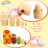 4 Set Unpainted Matryoshka Plain Nesting Dolls DIY Wooden Blank