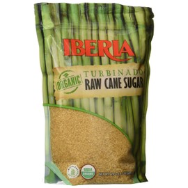 Iberia Organic Turbinado Raw Cane Sugar, 1.5 lbs (Pack of 12)