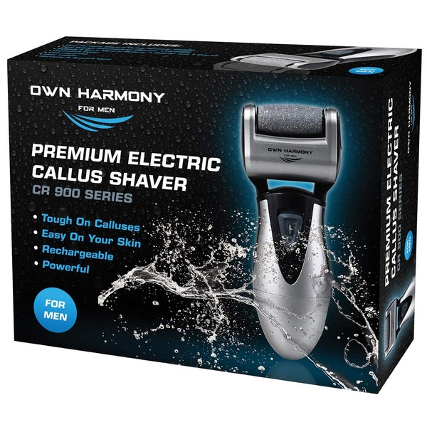 Rechargeable Electric Callus Remover and Pedicure Tool with 3 Rollers - For Cracked Heels and Hard Skin