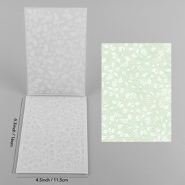 Briartw 3D Embossing Folder for Card Making,Snowberry Clear Plastic Texture Fades Embossing Folder Template for Scrapbooking and Other Paper Craft Album Stamps DIY Decoration