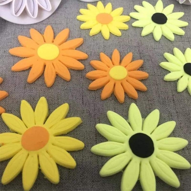 4 Pcs/Set Mini Plum Plunger Biscuit Cookies Cutter Mold