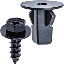 Rexka 15 Sets Fender Liner Bumper Cover Screw & Screw Grommet Kit for Toyota Lexus 90189-06013 90159-60498