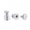 sourcing map 5 Set 6mm Solid Brass Round Head Stud