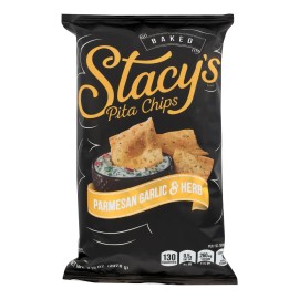 UD_Stacy's Case of 12 7.33 Oz. Parmesan Garlic and Herb Pita Chips Grain Snacks