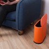 Sooyee 10 Liter Rectangular Plastic Trash Can Wastebasket with Press
