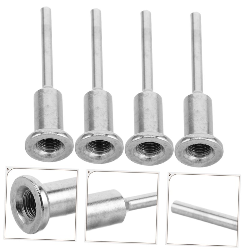 Zerodeko 4pcs Electric Drill to Polisher Adapter Durable Conversion Rod