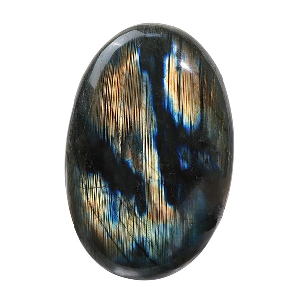 KYEYGWO Irregular Labradorite Palm Worry Stone Polished Crystals and Healing