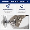 BWE 32-Inch Long Bathroom Kitchen Faucet Connector Braided Stainless Steel