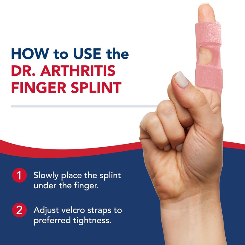 Doctor Developed Finger Splint & Handbook - Trigger Finger, Arthritis,