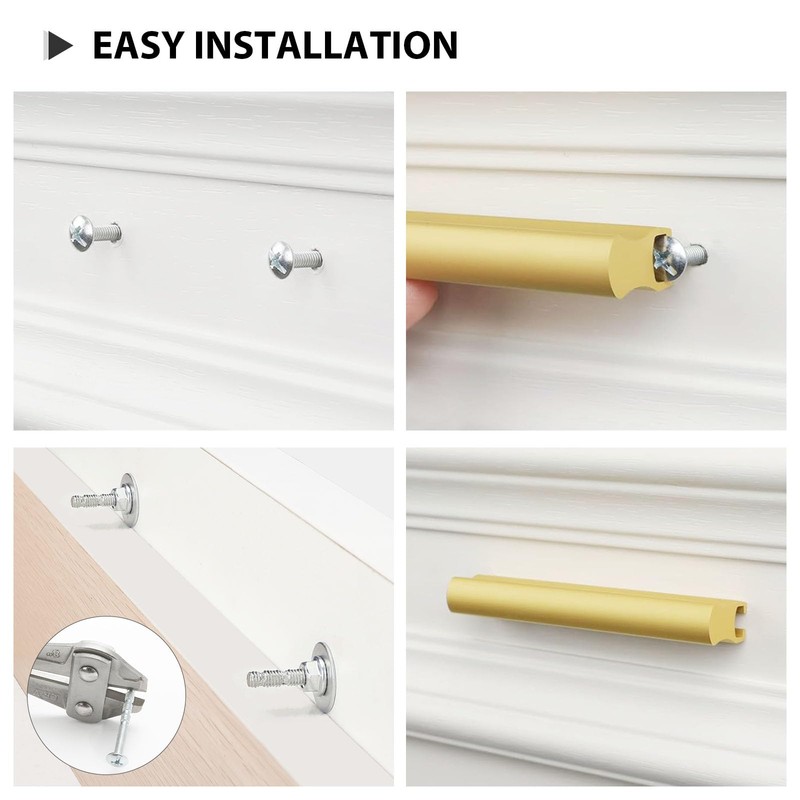 Peaha 10 Pack Adjustable Cabinet Pulls Overall length 102mm(4inch) Matte