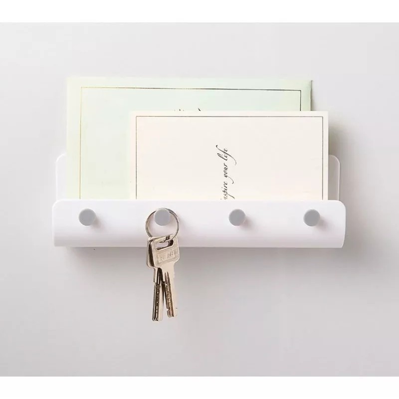 Porta Llaves Organizador De Pared Moderno Perchero Elegante