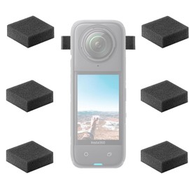 6 Pcs Mic Wind Muff Compatible for Insta360 X4, Camera Mic Windscreen For X4, Wind Cover Outdoor Wind Filter for Insta360 X3 X4 Mic Outdoor Windshield