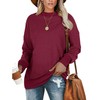 PLMOKEN Plus Size Sweatshirts for Women Casual Long Sleeve Round