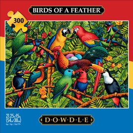 Buffalo Games - Eric Dowdle - Birds of a Feather - 300 Piece Jigsaw Puzzle for Adults Challenging Puzzle Perfect for Game Nights - Finished Puzzle Size is 21.25 x 15.00