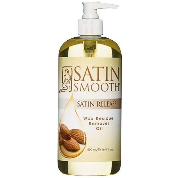 SALON BEAUTY SPA SATIN SMOOTH SKIN HAIR REMOVAL WAX RESIDUE REMOVER OIL - 16 OZ