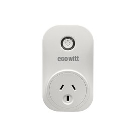 ECOWITT AC1100 Smart Outlet Switch, Need to Pair with IoT Wi-Fi Gateway(GW2000/GW1200) or IoT Weather Station Consoles, Australia Standard, 433 MHz